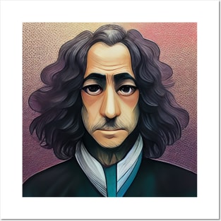 Baruch Spinoza portrait | Anime style Posters and Art